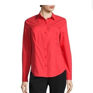 Worthington Long-Sleeve Button-Front Shirt